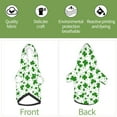 thumbnail image 6 of Fotbe St Patrick's Day4 Print Small Dog Sweater Hoodies Pet Grey Hooded Soft Fleece Sweatshirts with Pocket Fall Winter Puppy Cat Sweaters Warm Clothes-Large, 6 of 7