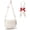 White, variant on Leather Crossbody Fanny Pack Trendy Bum Bag Double Zip Multi Compartment with 2 Adjustable Straps Daily Belt Purse for Women