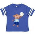 thumbnail image 3 of Inktastic Volleyball Player Boys Cute Monkey Boys Toddler T-Shirt, 3 of 5