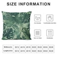 thumbnail image 5 of COMIO  Tropical Palm Leaves Throw Pillow Cover Green Tropical Palm &amp; Fern Leaves Farmhouse Cushion Case for Sofa Couch White, 5 of 5