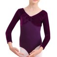 thumbnail image 4 of Agkizg Long Sleeve Leotards for Girls Gymnastics Kids Toddler Tumbling Outfits, Sizes 2-15 Years, 4 of 5