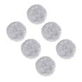 thumbnail image 3 of Almohadillas de reemplazo 6x para limpieza de ventanas Robot Ventana Aspiradora de aspirador Pad, reutilización de microfibra redonda para puerta para Textura lujosa, 3 of 8