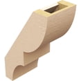 thumbnail image 5 of Ekena Millwork 5"W x 8"D x 12"H Ridgewood Rough Cedar Woodgrain TimberThane Knee Brace, Primed, 5 of 6