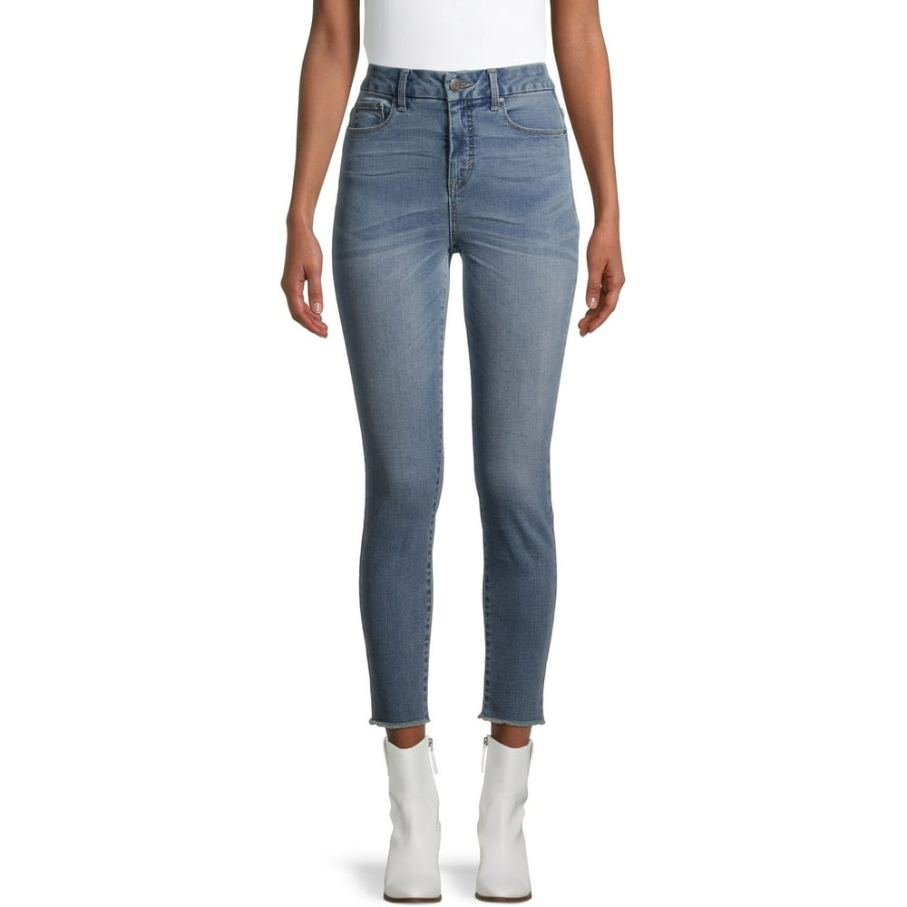 time and tru high rise skinny jeans black