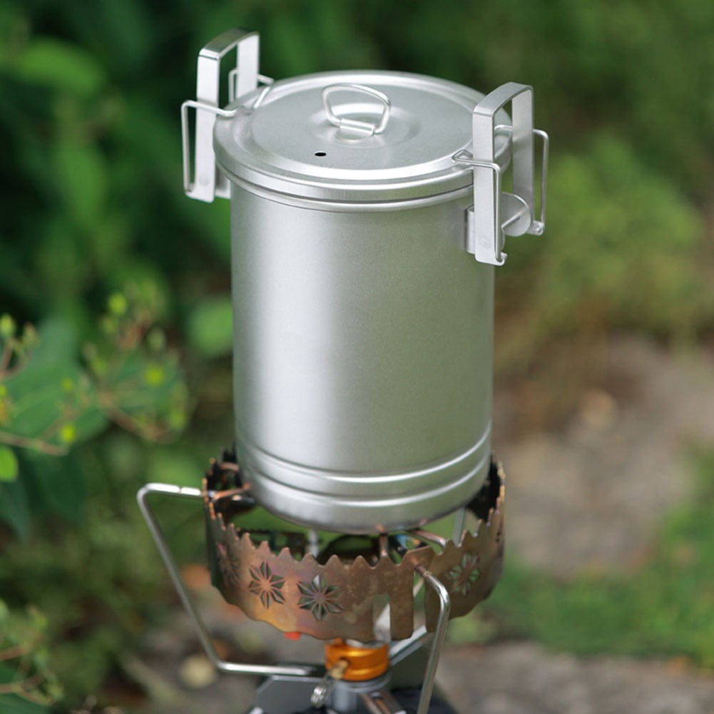 Stainless Steel Steaming Pots Camping Rice Cooker Rice Soup Cooking Cookware