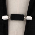 thumbnail image 1 of Cardigan Pull Blouse Châle Clip Chemise Col Clip Attaches Noir, 1 of 8