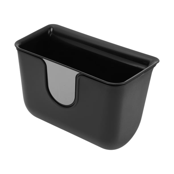 Bote de Basura para Auto Unique Bargains, Bote de Basura Plástico Cuadrado para el Respaldo del Asiento Negro 1 Pc