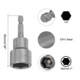 thumbnail image 2 of Uxcell 18mm Magnetic Hex Socket 1/4" Hex Shank Magnetic Nut Driver, 2 Pcs, 2 of 5