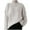 White, variant on IROINNID Womens Sweater Turtleneck Pullover Sweater Solid Color Casual Mid-Length Long Sleeve Sweater Tops
