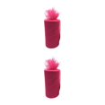 thumbnail image 2 of relayinert Polyester Wedding Party Decorations Easy To And Clean Tulle Coil Durable And Reliable Roll Tulle rose red 2Set, 2 of 6