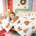 thumbnail image 4 of Manfei Traditional Xmas Pink Christmas 7 Pieces Full Size Bedding Sets,Winter Holiday Full Size Bed in a Bag,Xmas Reversible, 4 of 7