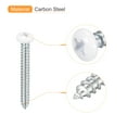 thumbnail image 4 of ST4x40mm White Screws Self Tapping Screws, 100 Pack Pan Head Phillips Wood Screws for Woodworking, 4 of 5