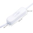 thumbnail image 3 of Unique Bargains DC 12V Inline Rocker Switch with 5.5x2.1mm DC Jack M to F Power Cable White 2pcs, 3 of 4