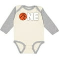 thumbnail image 3 of Inktastic One Basketball First Birthday Boys or Girls Long Sleeve Baby Bodysuit, 3 of 5