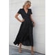 thumbnail image 3 of Vestido PRETTYGARDEN Cruzado Maxi de Lunares con Escote en V XXL, 3 of 7
