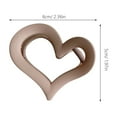 thumbnail image 2 of 6 pinzas acrílicas para el pelo con forma de corazón, herramientas minimalistas para peinar el cabello para mujeres., 2 of 6