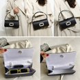 thumbnail image 3 of Yammee Square Bags Trendy Handbag Bag Lady Purse Crossbody Bag Shoulder Bag with Chain, 3 of 20