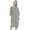 Gray, variant on Newway Womens Nightdress Solid Color Pajamas Short Sleeve Bathrobe Couple Pajamas Soft Absorb Water Ladies Nightgown Zip Robe
