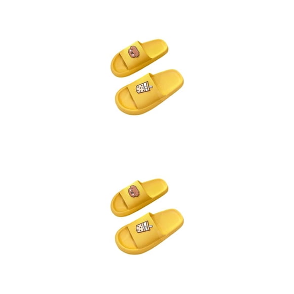 Qarigey Pantuflas de fondo y grueso, cómodas y elegantes, para interior y exterior, plataforma transpirable, zapatilla con punta abierta para Type5 NO5