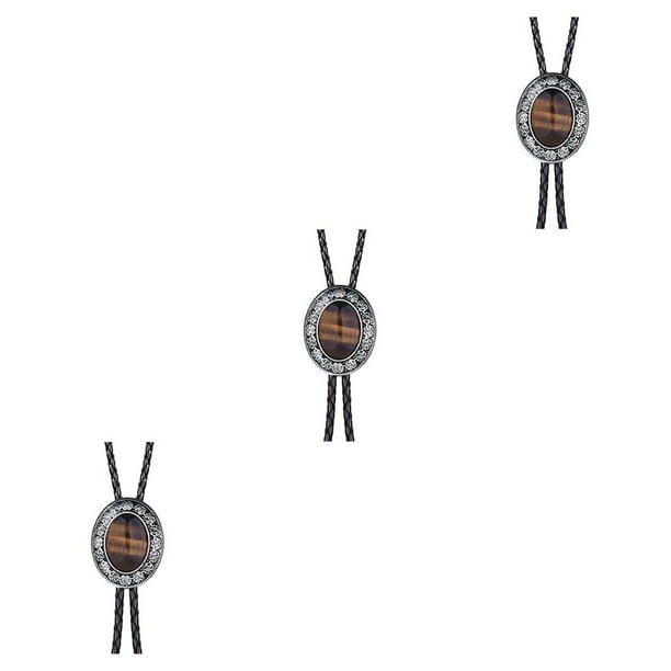 Bolo Tie Minnieouse para Hombres y Mujeres con Colgante y Cordón de Cuero PU