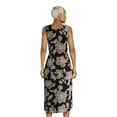 thumbnail image 3 of Time and Tru Women’s Sleeveless V-Neck Cotton Midi Dress, Sizes XS-XXXL, 3 of 5