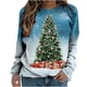 thumbnail image 5 of Tops Para Mujer Blusa de Navidad Camisas de Manga Larga Otoño Estampado Casual de Moda Cuello Redondo Camiseta Suelta Top Pullover Odeerbi  ODB171087, 5 of 8