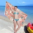 thumbnail image 6 of Dreamtimes Desert Cacti Llama Beach Towel Super Absorbent Oversized Travel Towels Lightweight Compact Quick Dry Towel for Swimming Camping Holiday, 6 of 7