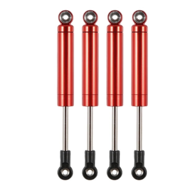 Amortiguador Trasero Delantero Bewildely Aleación de Aluminio 1/10 Axial SCX10 D90 TRX4 TF2 CC01 Capra Rojo
