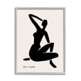 thumbnail image 4 of Stupell Industries Historic Matisse Woman Sitting Minimal Silhouette Framed Wall Art, 24 x 30, Design by Ros Ruseva, 4 of 5