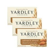 Yardley London Soap Bath Bar Oatmeal & Almond 4.25 Oz - 3 Pack