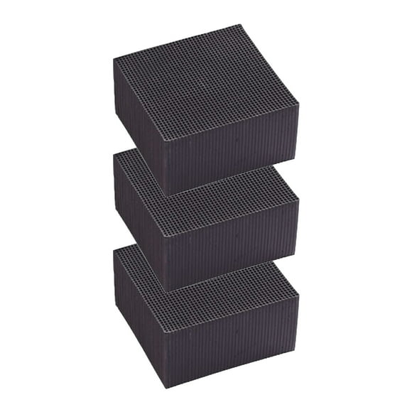 Activated Carbon Filter Cubes for Fish Tanks, 2-Pack Honeycomb Water Purifier Media Crystal Clear Aquarium Filtration Charcoal Blocks
