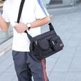 thumbnail image 2 of Toystoory Bolso resistente al desgaste, diseño elegante de moda para hombre, hombro de gran capacidad para bolsos, bolso de mensajero para Mochilas de mochilero verde talla grande, 2 of 6