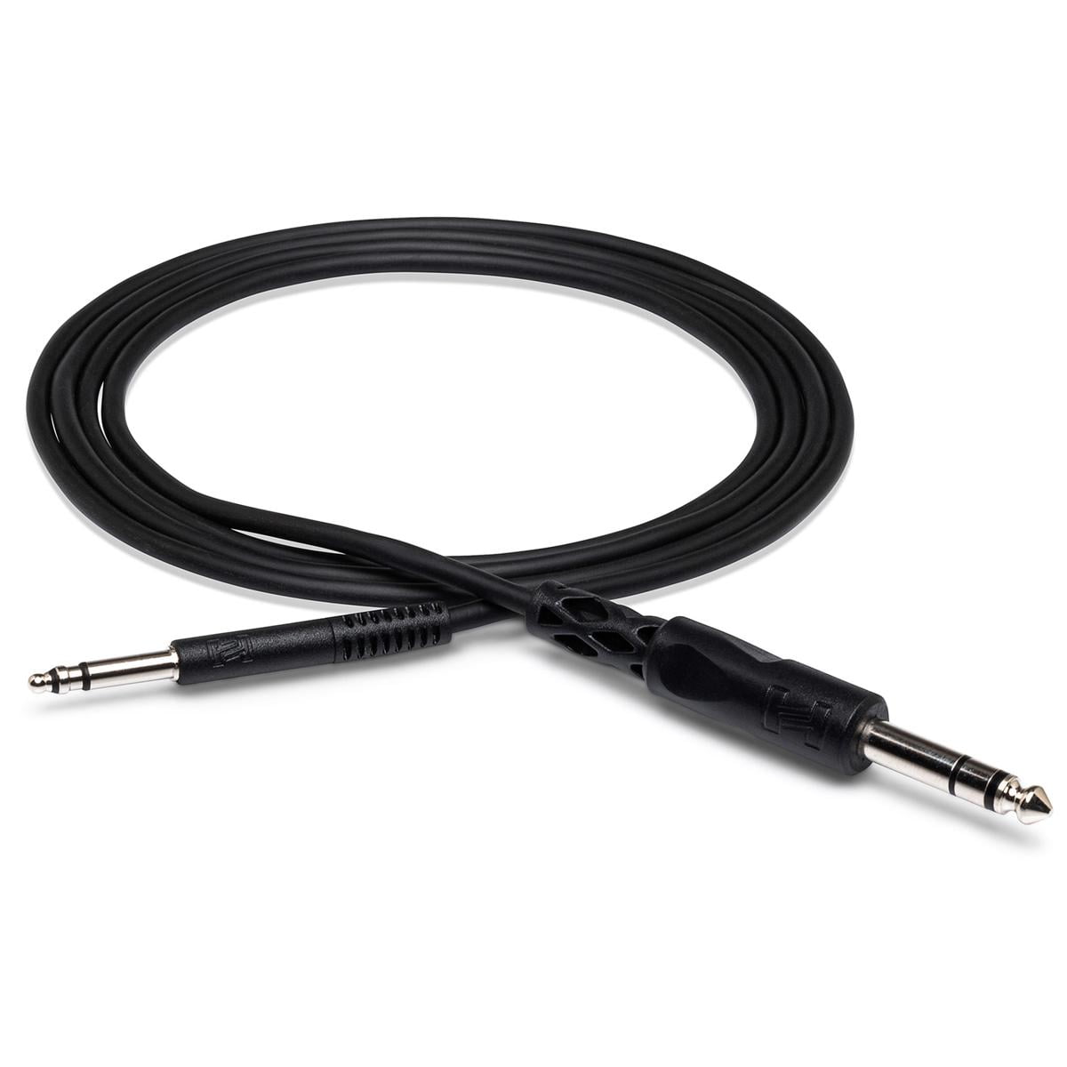 Hosa Technology 2x 1/4" Stereo TRS Male Phone to TT Male Bantam Cable, 5'