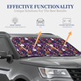 thumbnail image 4 of Vsdgher Halloween Sweet Candy Print Car Windshield Sun Shade, Reflective Sunshade Window Sunshade Sun Visor Protector Fit for Cars,Trucks,SUVs-Small, 4 of 6