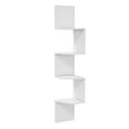 thumbnail image 4 of Desaldo Modern Melamine Wood White Wall Shelf with 4 Shelves, Size 61”, 4 of 5