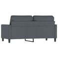 thumbnail image 3 of vidaXL 2-Seater Sofa Dark Grey 140 cm Velvet, 3 of 5