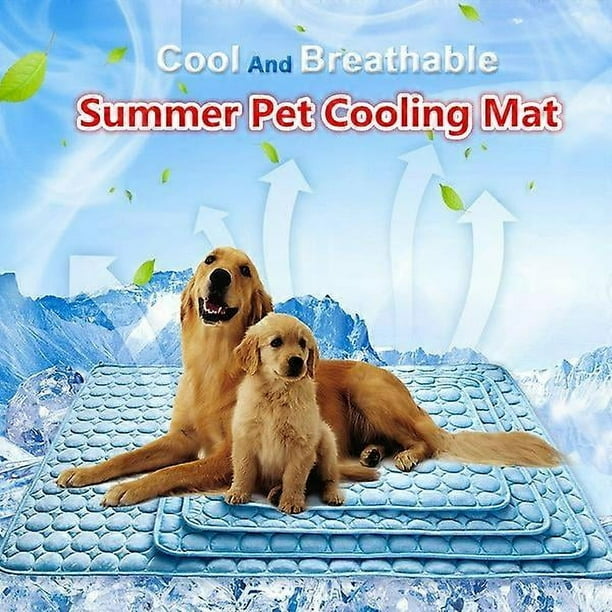 Esterilla refrescante para perros, almohadilla refrescante para dormir, manta refrescante de seda fría lavable para sofá cama de perrera