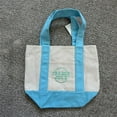 thumbnail image 2 of 2025 Trader Joe's Pastel Mini Canvas Tote Bags LIMITED EDITION Set of 4, 2 of 9