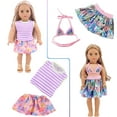thumbnail image 4 of K.T. Fancy 10 Sets American 18 Inch Doll Clothes and Accessories Include Doll Clothing Dress Swimsuits Fit for 18 inch Dolls (No Doll) Christmas Gift, 4 of 9