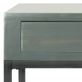 thumbnail image 5 of SAFAVIEH Adena Solid Rustic End Table with Storage Drawer, Steel Teal, 5 of 6