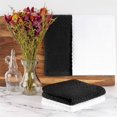 thumbnail image 3 of iMucci 8 Pack Premium Kitchen Towels, 100% Cotton Terry Dobby Weave, 12" x 12" Absorbent Dish Towels, Kitchen Dishcloths - Black Dish Cloth for Household Cleaning, 3 of 7
