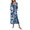 Blue Tie Dye, variant on Ekouaer Women Long House Coat Zipper Front Robes Full Length Nightgowns with Pockets Striped Loungewear