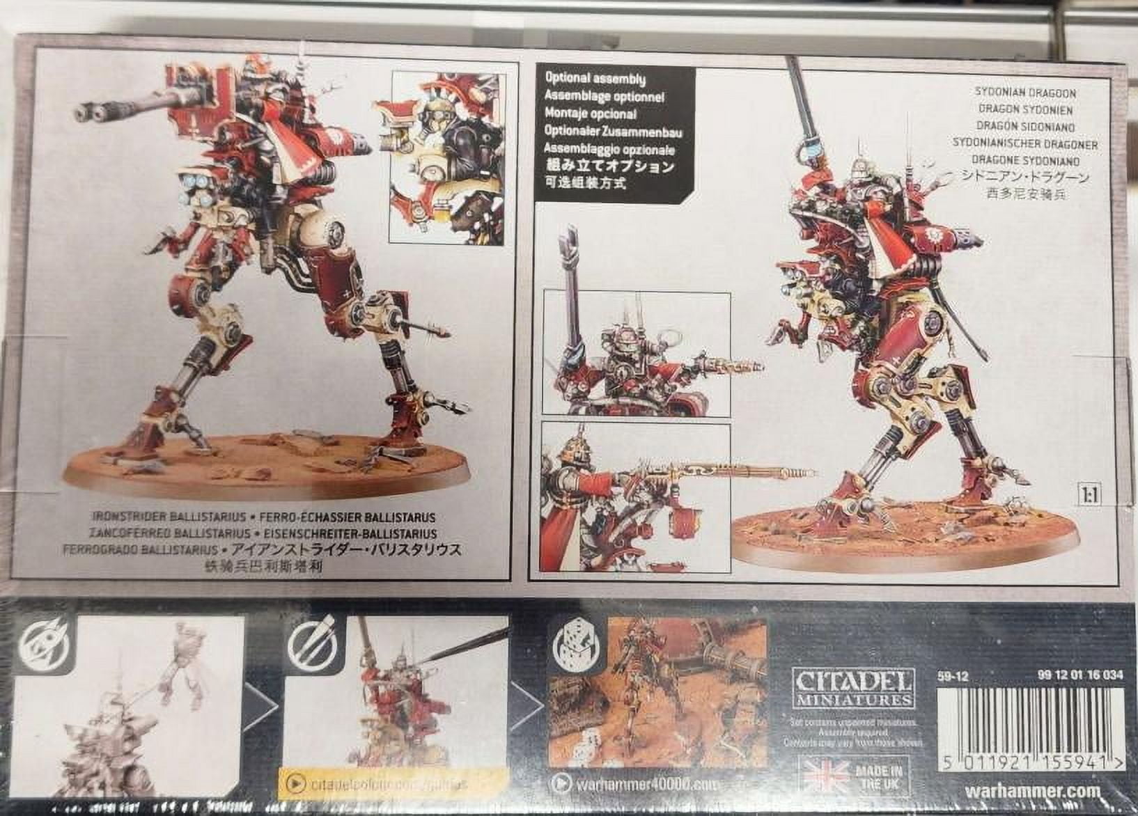 Games Workshop 99120116017" Adeptus Mechanicus Ironstrider Figure, Black