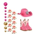 thumbnail image 3 of yotijay Cowboy Cake Toppers Wedding Baby Shower Birthday Party Anniversary Women's Party pink, 3 of 9