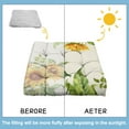 thumbnail image 6 of Yellow Sunflower Print Zabuton Pillow - 4.7" Thick Meditation Cushion with Skin-Friendly Fabric, 6 of 7
