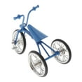 thumbnail image 4 of Esquirla 1:10 Scale Alloy Tricycle Bike Model Toy Tabletop Home Decoration Blue, 4 of 7