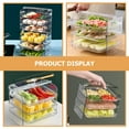 thumbnail image 2 of OUNONA 3Layers Rectangular Odor Prevention Food Preparation Plate Rack For Families And Restaurants, 2 of 8