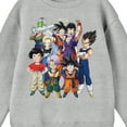 thumbnail image 2 of Dragon Ball Z Character Group Youth Boy's Athletic Heather Sweatshirt-XS, 2 of 5