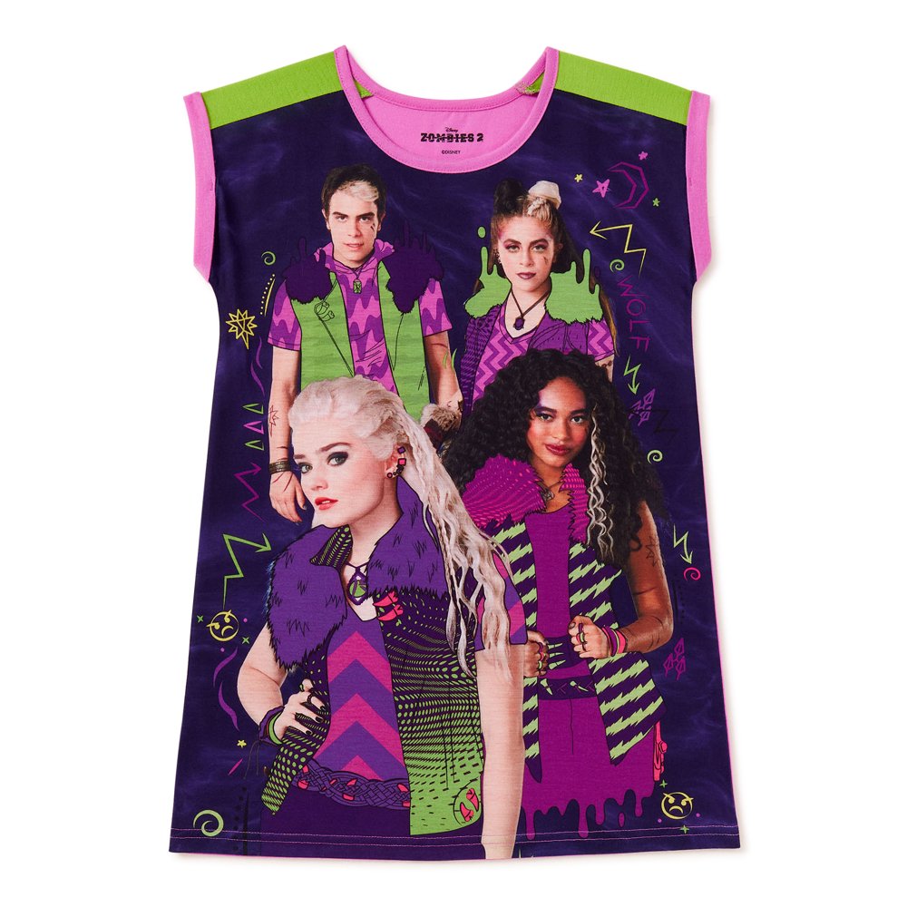 Wolf Pack Gang Wolf Pack Gang Girls Pajama Nightgown with Short