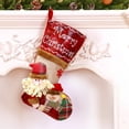 thumbnail image 3 of 3PCS 18" Christmas Stocking Classic Large Stockings Santa, Snowman, Reindeer Xmas Character for Family Holiday Christmas Party Decorations, 3 of 5